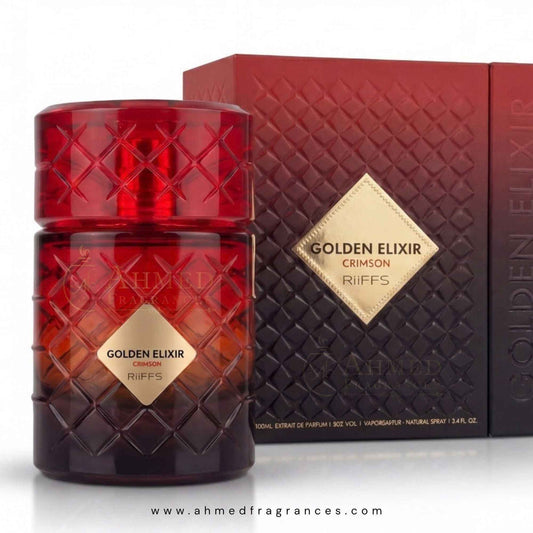 Golden Elixir Crimson by Riiffs | Extrait de Parfum for Unisex (100ml)