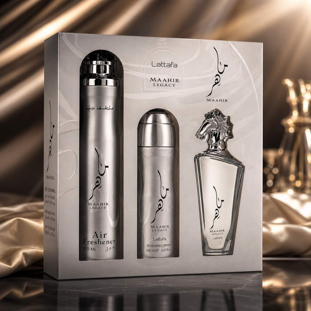 GIFT SET MAAHIR LEGACY 3 IN 1  - Lattafa