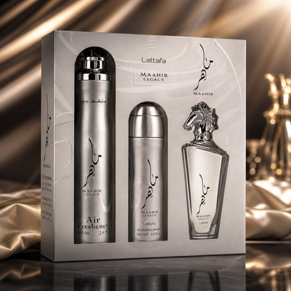 GIFT SET MAAHIR LEGACY 3 IN 1  - Lattafa