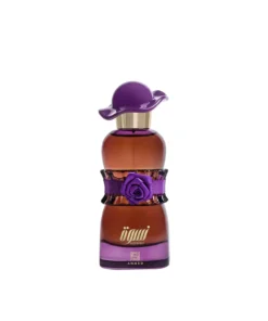 Elegant bottle of NISWAH by Ahmed Al Maghribi – a luxurious fragrance with fruity, floral, woody, and gourmand notes.